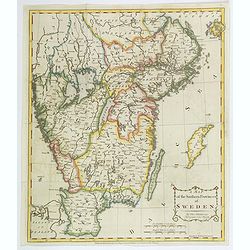 A Map of the Southern Provinces of Sweden.