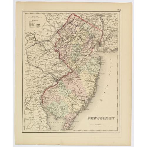 Old map image download for New Jersey.