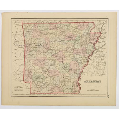 Old map image download for Arkansas.