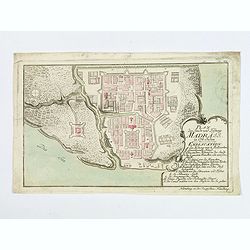 Plan der Stadt und Festung Madrass in Ost-Indien.