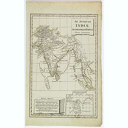 Ad Antiquam Indiae Geographiam Tabula.