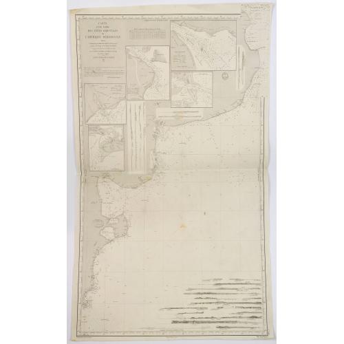 Old map image download for Carte d'une partie des Cotes Orientales de L'Amerique Meridionales. . .