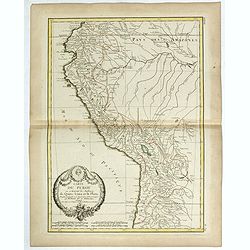 Carte du Perou ou se trouvent les audiences de Quito, Lima et la Plata . .