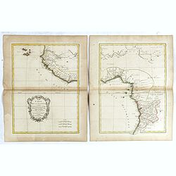 [Two maps] Carte de la Guinée contenant les Isles du Cap Verd, le Senegal, la Côte de la Guinée proprement dite, les Royaumes de Loango, Congo, Angola, Benguela . . .