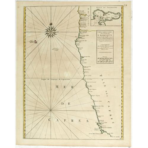 Old map image download for Costes de L'Afrique .. ..Cap de Bone Esperance..