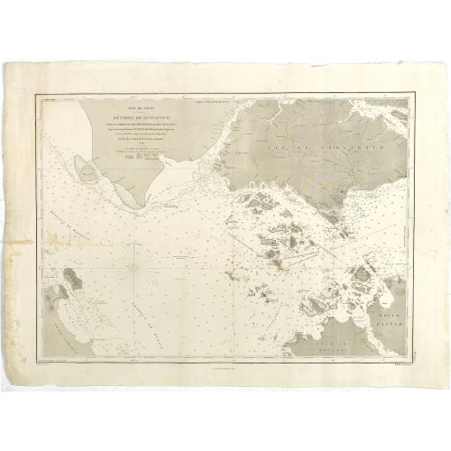Old map image download for Mer de Chine - Detroit De Singapour Partie Comprise Entre Singaour et Le Dett. De Malacca d'apres les travaux du Commr. J.W. Reed de la Marine Royale d'Angleterr, ...