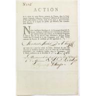 Share of 1000 Florins to Michel de Knyff. N° 135.