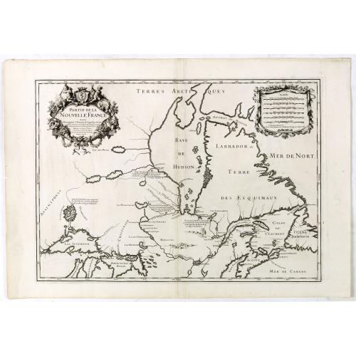 Old map image download for Partie de la Nouvelle France. . .