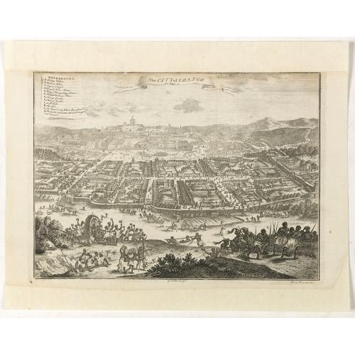 Old map image download for The city of Loango from Dapper.