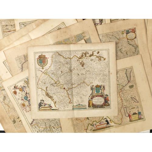 Old map image download for [Set of 11 maps of different regions of France]