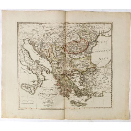 Old map image download for General Charte von der Europaischem Türkey