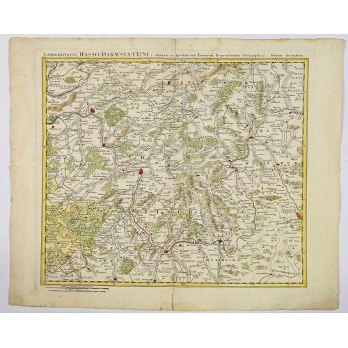 Old map image download for Landgraviatus Hasso-Darmstattini. . .