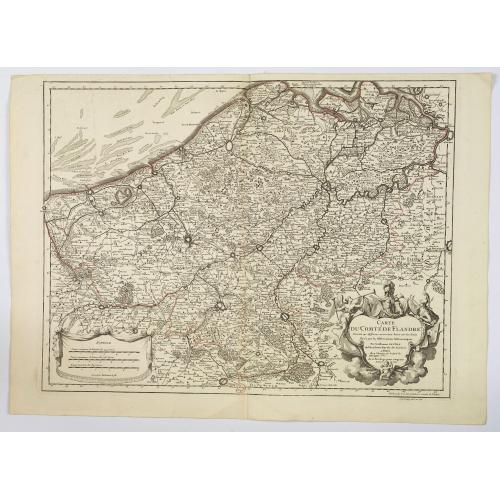 Old map image download for Carte du Comte de Flandre. . .