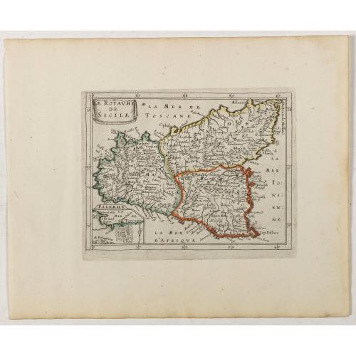 Old map image download for Le Royaume de Sicile.