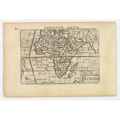 Old map image download for Africa.