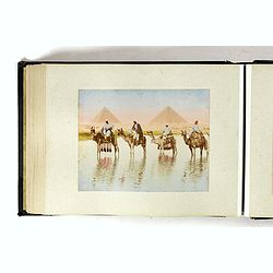 Tourist album with 85 albumen prints of Egypte, Ssudan, etc.