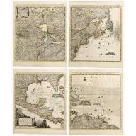 A Map of the British Empire in AMERICA with the French, Spanish and Hollandish Settlements Adjacent Thereto. by Henry Popple. / Nouvelle Carte Particuliere de L'Amerique . . .