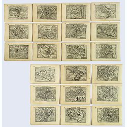 Italia. [Set of 21 maps]