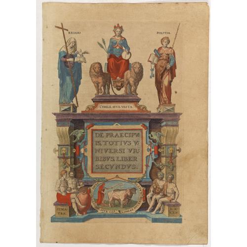 [Title page] De Praecipuis, Totius Universi Urbibus, Liber Secundus.