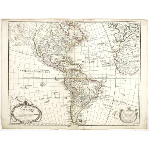 Old map image download for Carte d'Amerique . . .