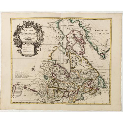 Carte du Canada ou de la Nouvelle France et des Decouvertes qui y ont ete faites . . .
