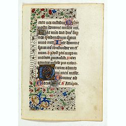 Page from a 15th. century Book of Hours.