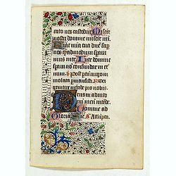 Page from a 15th. century Book of Hours.