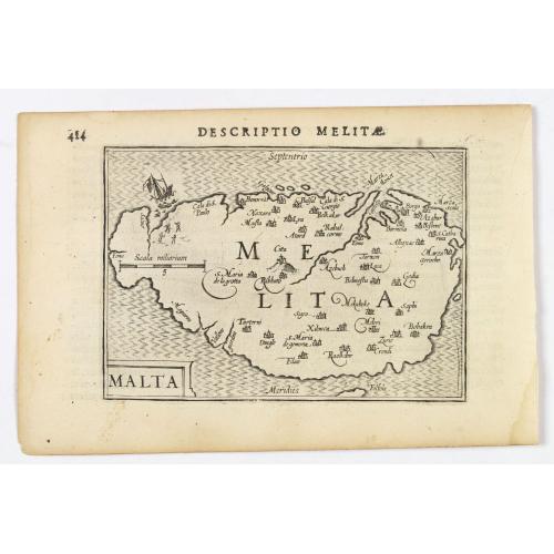 Old map image download for Malta.