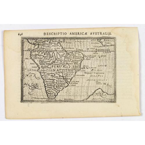 Old map image download for Descriptio Americae Australis.