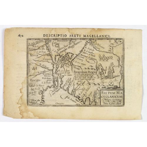 Old map image download for Descriptio Freti Magellanici.
