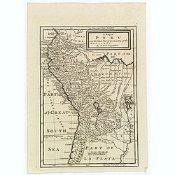 A Map of Peru and the West Part of the Country of the Amazones.