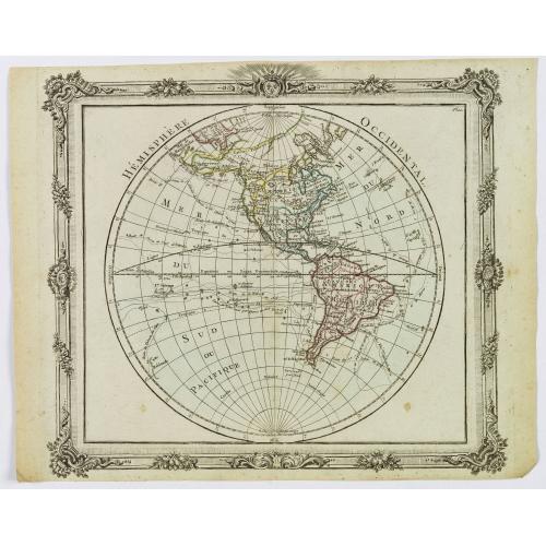 Old map image download for Hemisphere Occidental.