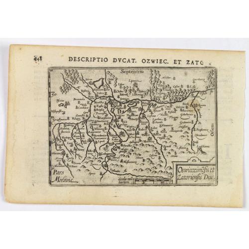 Old map image download for Descriptio Ducat. Ozwiec. et Zato.