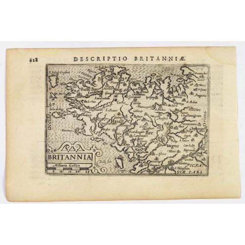 Old map image download for Descriptio Britanniae.