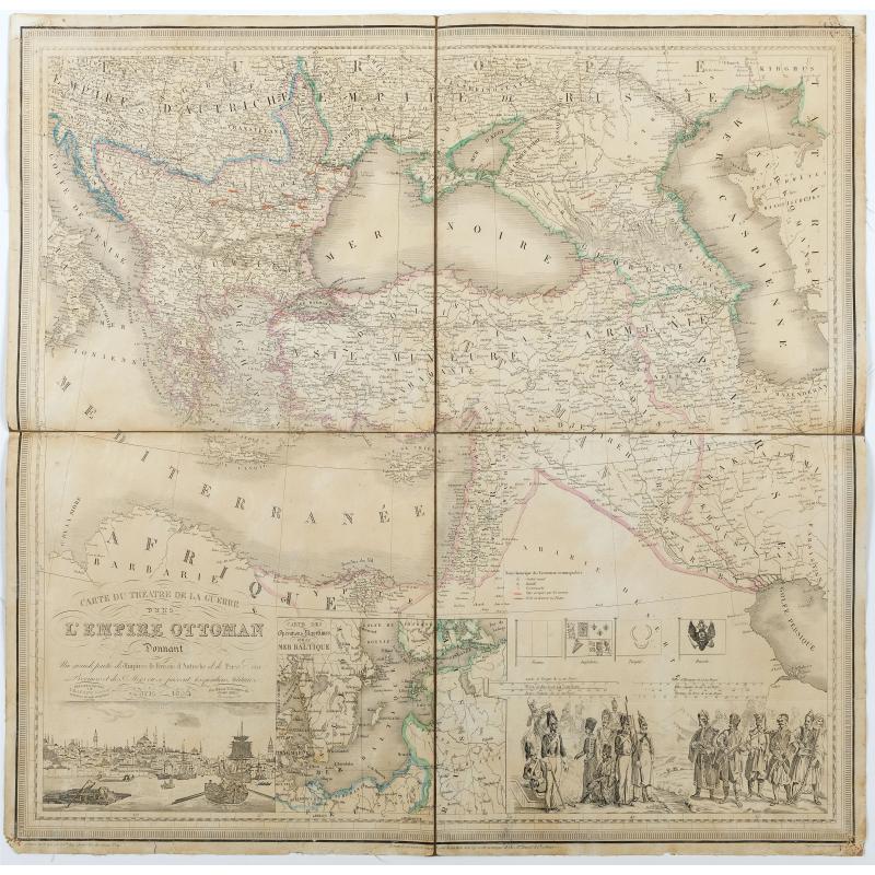Carte du theatre de la guerre L'Empire Ottoman ..