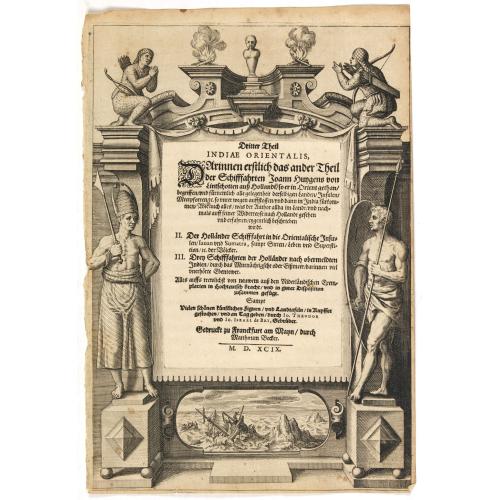 Dritter Theil Indiae Orientalis . . . [Title page]