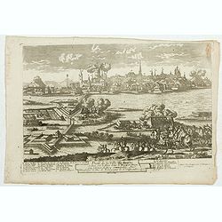 [Breisach]  Profil de la ville de Brisac scituée sur le Rhin dans le Brisgau prise par l'armée du Roy commandée par Monseign.r le duc de Bourgogne le 6.e septembre 1703.