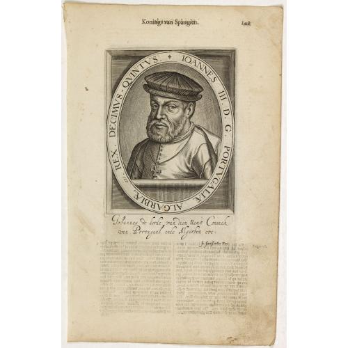 Old map image download for Ionnes III. D. G. Portugaliae Algarbiae etc. Rex. Decimus- Quintus / Henricus I. D. G. Portugaliae Algarbiae etc. Rex. Decimus- Septimus.