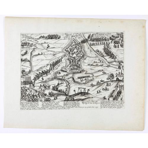 Old map image download for Belegerung der Vestung Gullich angefangen den 28. Julij, hat sich gegeben den 2. Sept. 1610.
