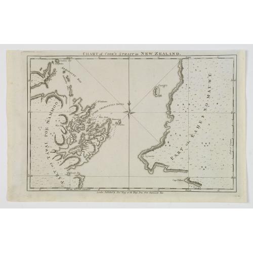 Old map image download for Chart of Cook's Strait in New Zealand.