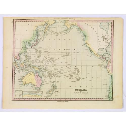 Old map image download for Oceana or Pacific Ocean.