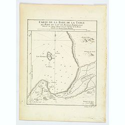 Carte de la Baye de la Table, et Rade du Cap de Bonne Esperance.