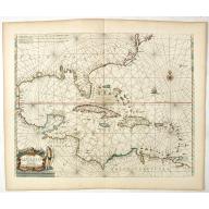 Pascaerte vande Caribische Eylanden, vande Barbados tot aende Bocht van Mexico ‘t Amsterdam By Hendrick Doncker. . .