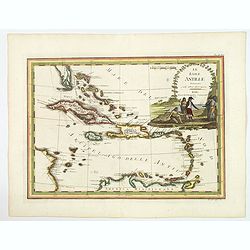 Le Isole Antille Delineate Sulle Ultime Observazioni.