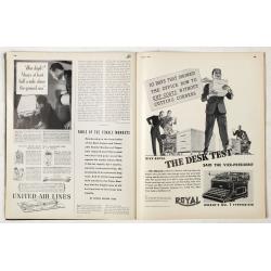 [Magazine including pictorial world map, Carriers of the New Black Plague by William Cotton.]