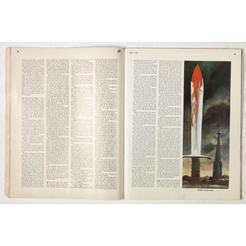 Rare, antique map of  [Magazine including pictorial world map, Carriers of the New Black Plague by William Cotton.]