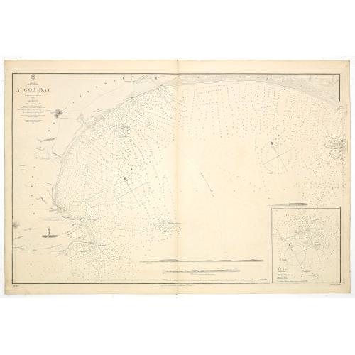 Old map image download for Africa south east Algoa Bay by Lieut Joseph Dayman RN assisted by Lieut HG Simpson RN 1855.