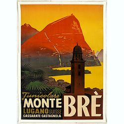 Funicolare Monte Brè Lugano Suisse. Cassarate-Catagnola.