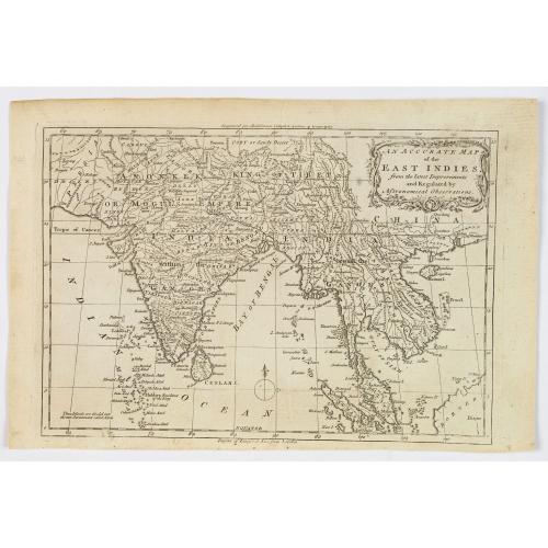 Old map image download for An Accurate map of the East Indies from the latest Improvements. . .