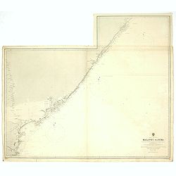 Africa east coast Malindi to Juba Surveyed by Captain ... W. F. W. Owen,1824-25... Surveying ship,